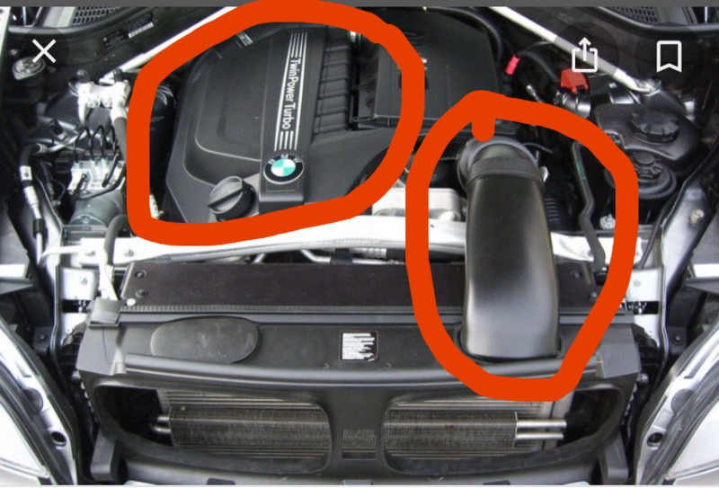 Патрубок повітрозабірника 13717624210   BMW X5, BMW X6