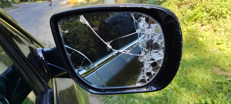 Вкладиш зеркала правий Hyundai Santa FE 3  2015 2.0 Дизель Киверцы