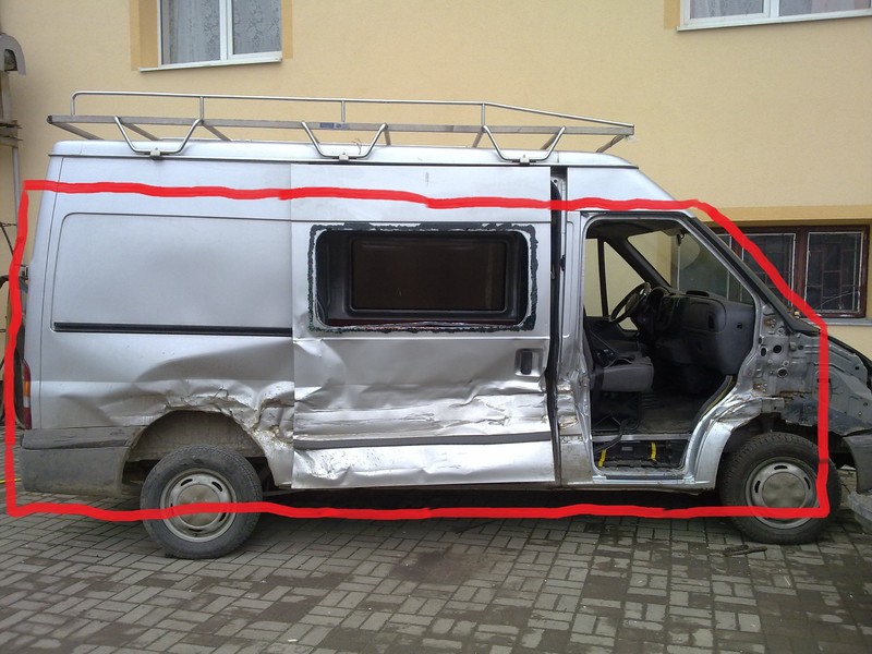 Частину кузова Ford Transit 2007 г.  2.0 л дизель Ивано-Франковск