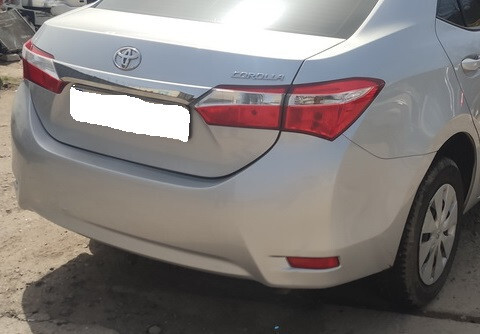 Бампер задний без отв под парктроник Toyota Corolla е180 2017 