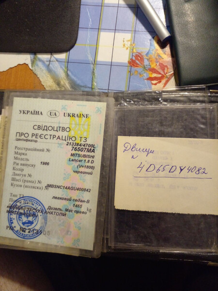 Рокера Mitsubishi Lancer 1986 г.  1.8 л дизель Одесса