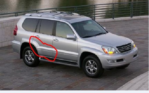 Листва зад прав двери Lexus GX 470 2002 4.7 Бензин Киев