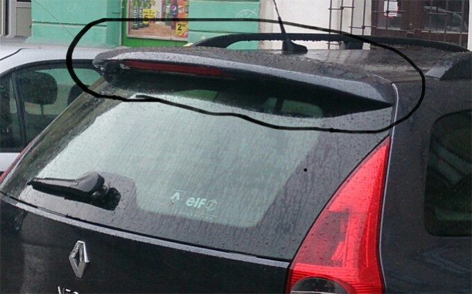 Задний спойлер Renault Megane 2 2007 универсал 1.6 Бензин Дубляны