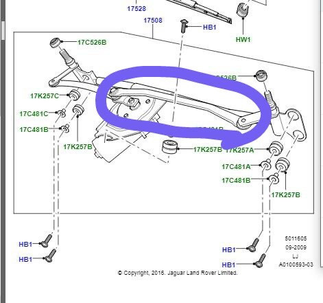 Тяга дворников Land Rover Range Rover  2003 4.4 Бензин Полтава