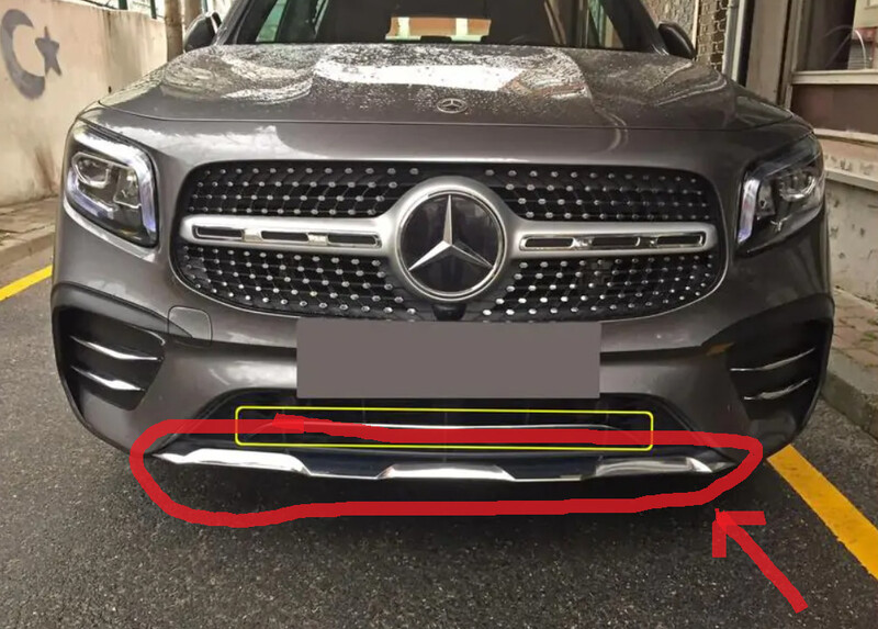 Накладка переднего бампера Mercedes-Benz AMG GT  2019 2.0 Дизель Радивилов
