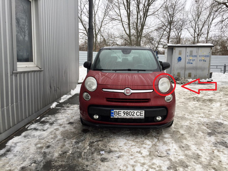 Фара передняя левая Fiat 500L  2013 хэтчбек 1.3 Дизель Киев