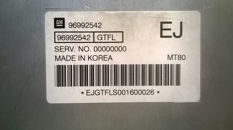 Блок управления двигателем 96992542   Chevrolet Aveo, Daewoo Lanos, ЗАЗ Ланос