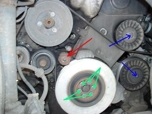 Ролик паразитный ремня генератора Alfa Romeo 166 2000 р.  2.4 л дизель Рахів