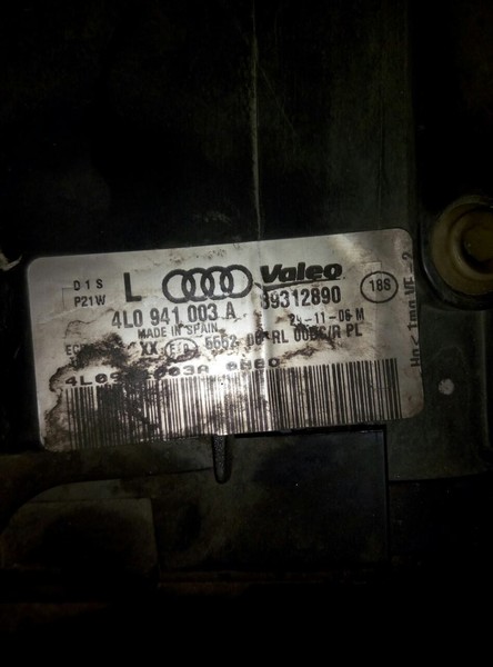 Основная фара в сборе 4L0941030A   Audi Q7