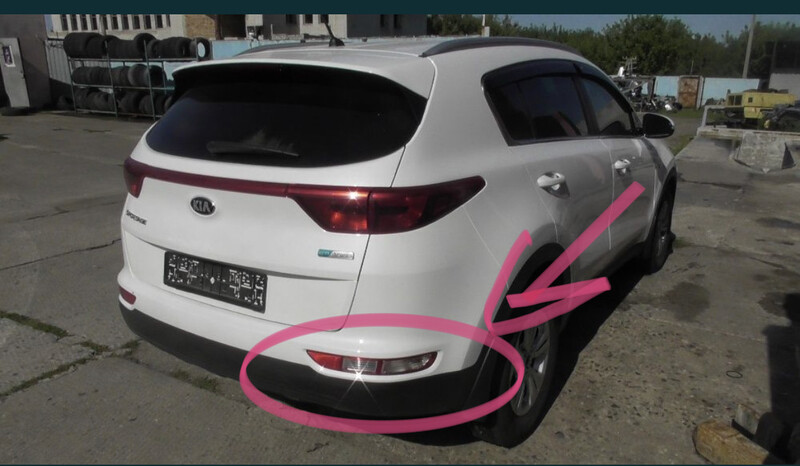 Фара задня права в бампер Kia Sportage 4  2017 1.7 Дизель 