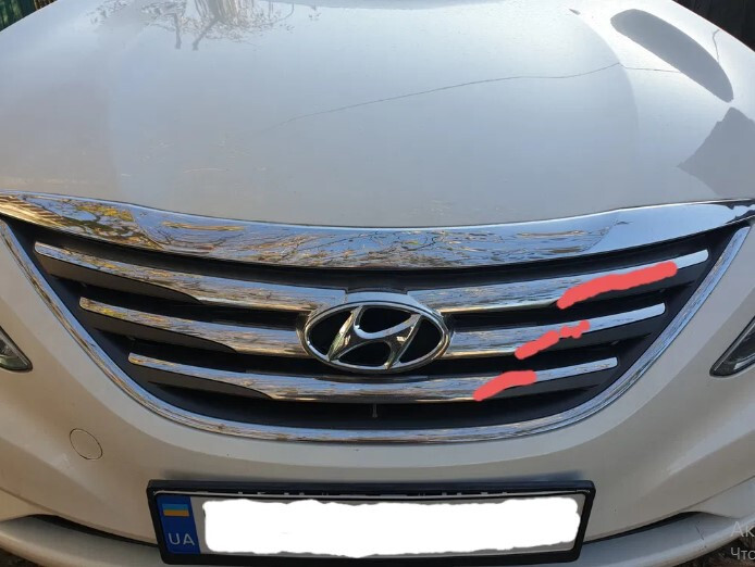 Решетка радиатора корея Hyundai Sonata 6  2013  Бензин 