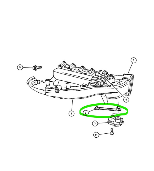 Тяга заслонок на впускний колектор Jeep Grand Cherokee  2003 2.7 Дизель 