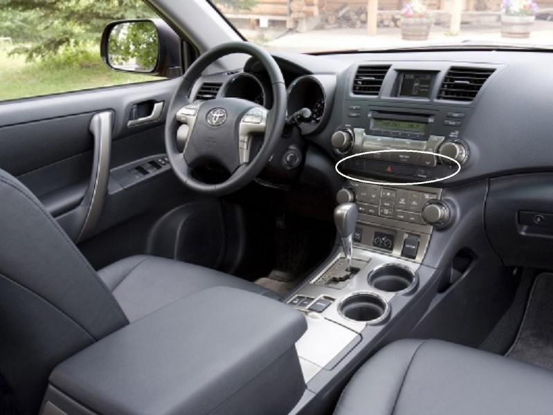 Панель аварийки на консоле Toyota Highlander 2010 г.  3.5 л бензин Одесса