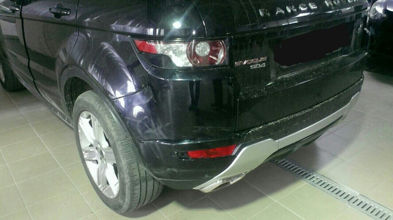 Накладка бампера зад левая(клык) Land Rover Range Rover Evoque  2011 2.2 Дизель Херсон