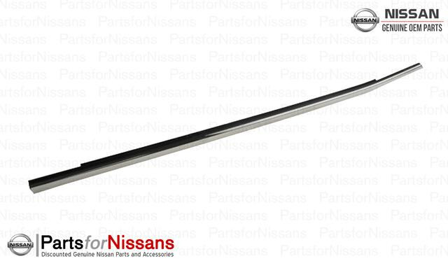 Никеляшка на стекло правой пассажирской двери Nissan Rogue  2015 2.5 Бензин 