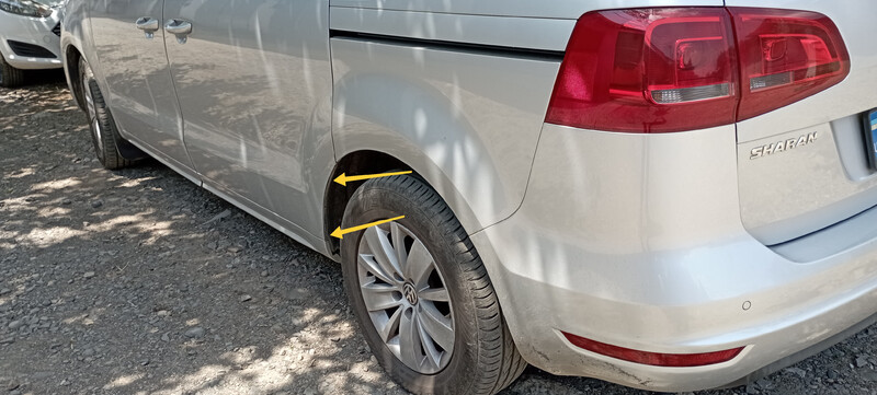 Уплотнитель задней двери (арки) Volkswagen Sharan  2014 универсал 2.0 Дизель Мукачево