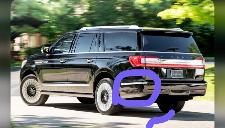 Хром задний бампер Lincoln Aviator 2020 г.  2.0 л дизель Львов