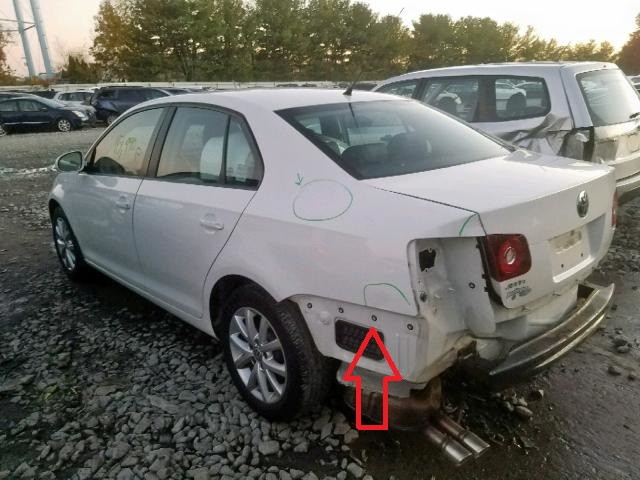 Кронштейн заднього бампера Volkswagen Jetta 5  2010 2.5 Бензин Одеса