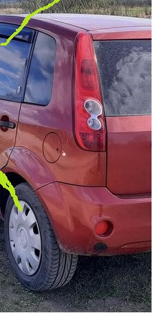 Четверть кузова задняя левая Ford Fiesta  2008 