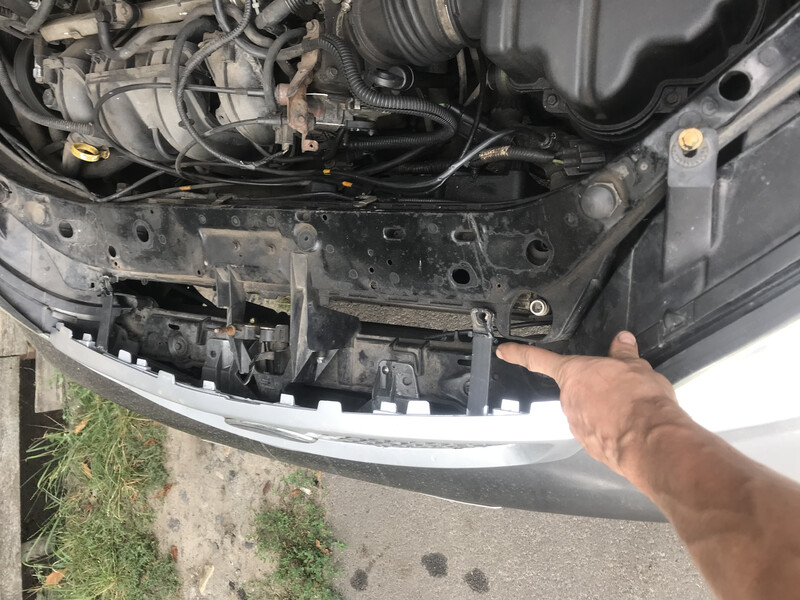 Накладка бампера Ford Focus 2  2005 2.3 Бензин 