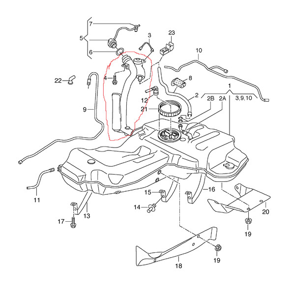 Абсорбер топливных паров Audi A6 C6 2007 г.  2.4 л бензин Херсон