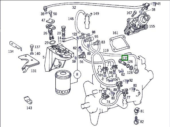 Обратный клапан ТНВД A6010700646   Mercedes E-Class, Mercedes Vito