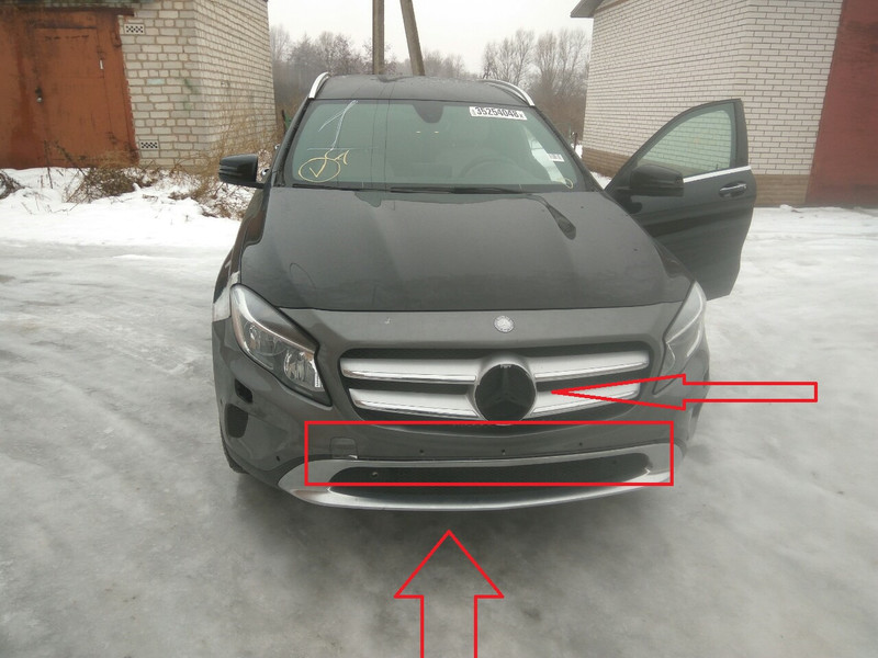 Значек решетки радиатора и пластмас в бампер Mercedes-Benz GLA-Class 250 2016 хэтчбек 2.0 Бензин Белая Церковь