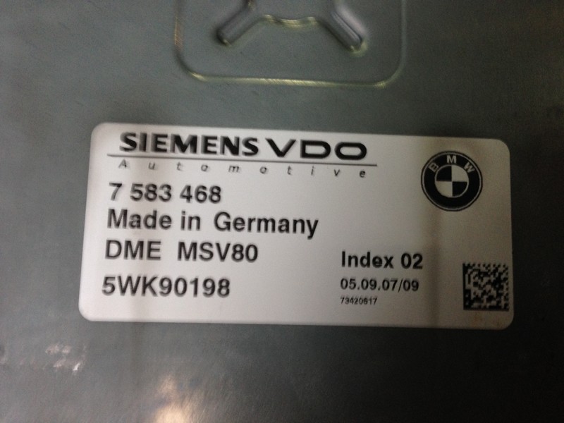 Dme msv80 BMW 5 Series E60  2007 2.3 Бензин Умань