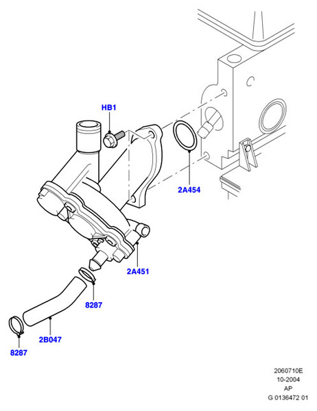 Вакуумний насос Ford Focus 2  2006 універсал 1.8 Бензин 