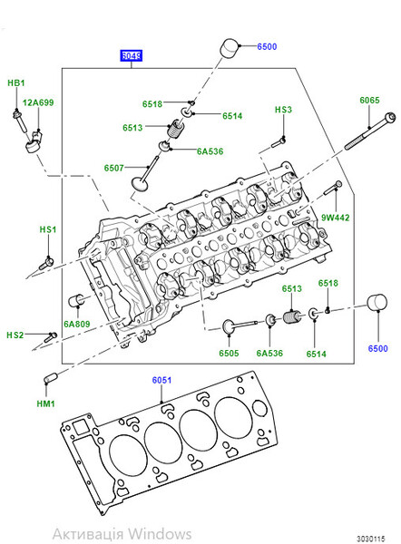 Гбц правая Land Rover Range Rover 2010 р.  5.0 л бензин Київ