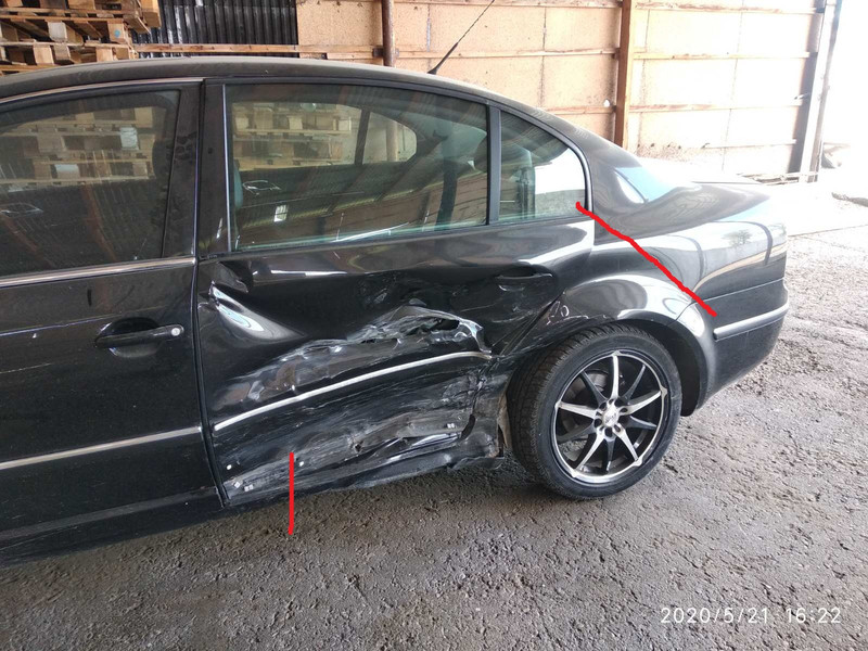 Арка з порогом ліва зад Skoda Superb  2005 1.9 Дизель Львов