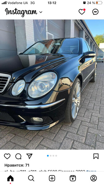 Молдинг хром передний бампер Mercedes E-Class E 240 2004 г.  2.6 л бензин Харьков