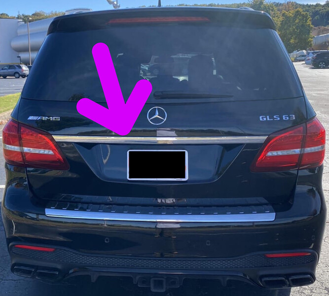 Хром на двери крышки багажника mercedes gls x166 a1667400093 Mercedes-Benz GLS-Class  2018 Чернівці