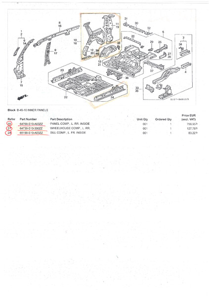 Кузов Honda CR-V  1997 2.0 Бензин Днепр