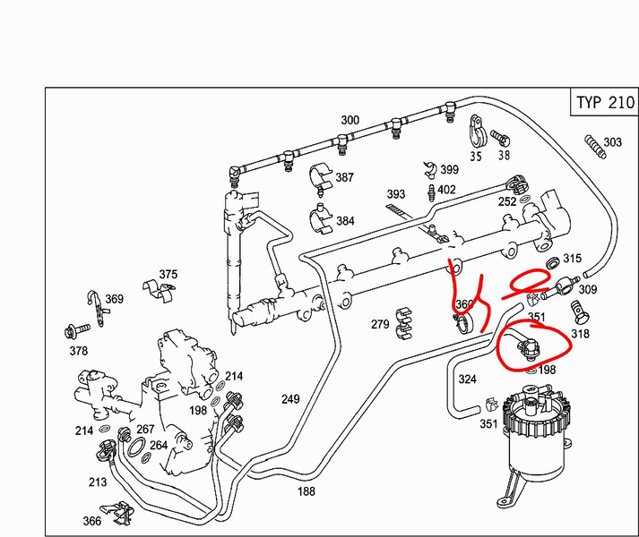 Штуцер Mercedes-Benz M-Class W163  2002 27.0 Дизель Ивано-Франковск