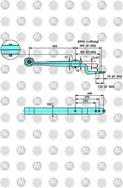 Корінний лист ресори 0508213330   DAF XF
