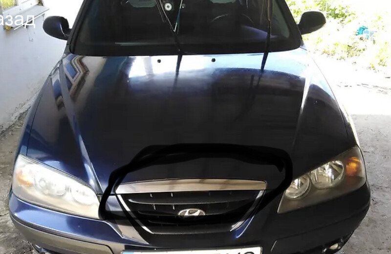 Накладка капота хромированная Hyundai Elantra HD  2010 1.6 Бензин Николаев