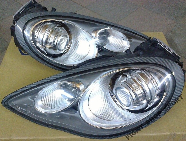 Фары в сборе серая оптика без диода Porsche Panamera  2011 3.6 Бензин 