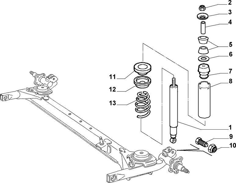 Пружина подвески задняя Fiat Siena  2006 1.2 Бензин Киев