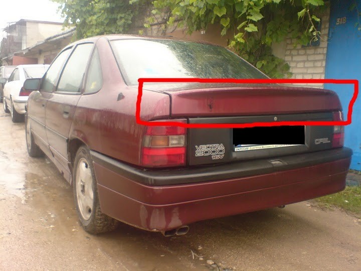 Липспойлер Opel Vectra A 1994 г.  16.0 л бензин Мариуполь