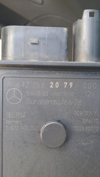 Реле свічок розжарювання A6421532079   Jeep Commander, Jeep Grand Cherokee, Mercedes CLS-Class, Mercedes E-Class, Mercedes M-Class, Mercedes S-Class, Mercedes Sprinter, Mercedes Vito
