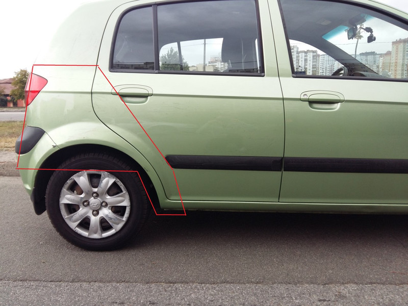 Крыло заднее правое (четверть) Hyundai Getz  2008 хэтчбек 1.4 Бензин Ровно