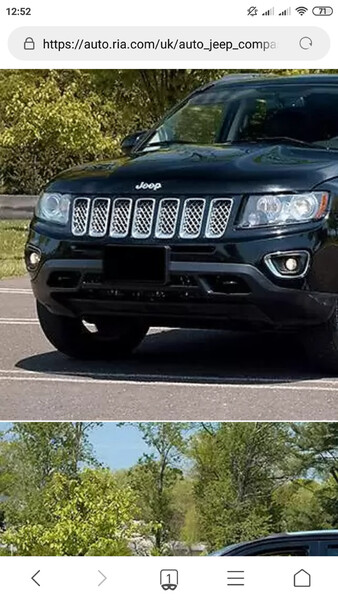 Бампер передний Jeep Compass 2014 г.  2.4 л бензин Борисполь