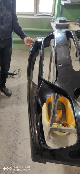 Губа переднего бампера карбон BMW X5  2015 4.0 Дизель 