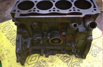 Голый блок f8q Renault 19  1993 хетчбек 1.9 Дизель 