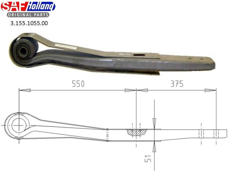 Полурессора SAF DAF 65  1999 Луцк