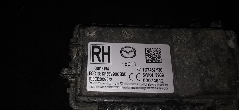 Радар-детектор Mazda CX-9 2008 г.  22.0 л бензин