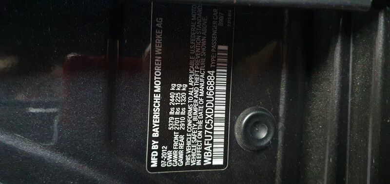 Моноамортизатор перед зад BMW 5 Series  2012 3.0 Бензин 