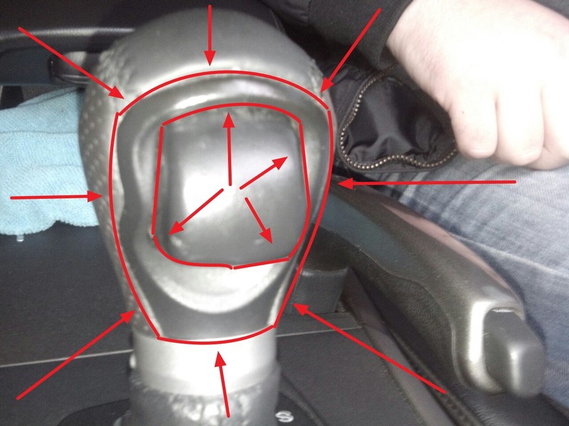 Пластик кулисы, который вокруг кнопки Honda Accord 8 CU 2010 2.4 Бензин Краматорск