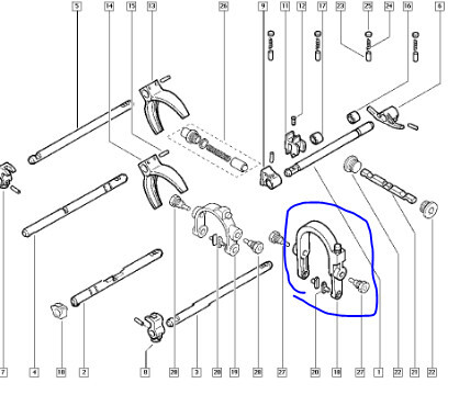 Вилка 3-4 передач кпп zf4-002/003 Renault Master  2011 2.3 Дизель Бориспіль